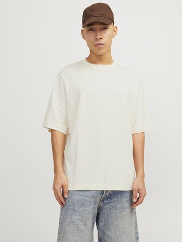 JACK & JONES Shirt 'Milos' in Beige: voorkant