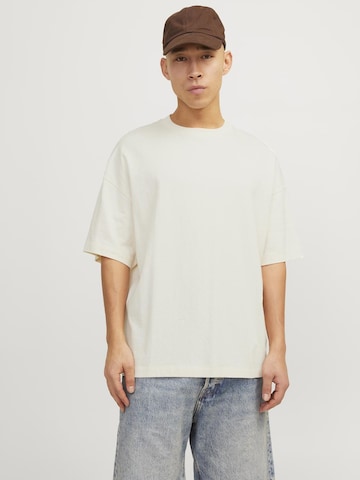 T-Shirt 'Milos' JACK & JONES en beige : devant