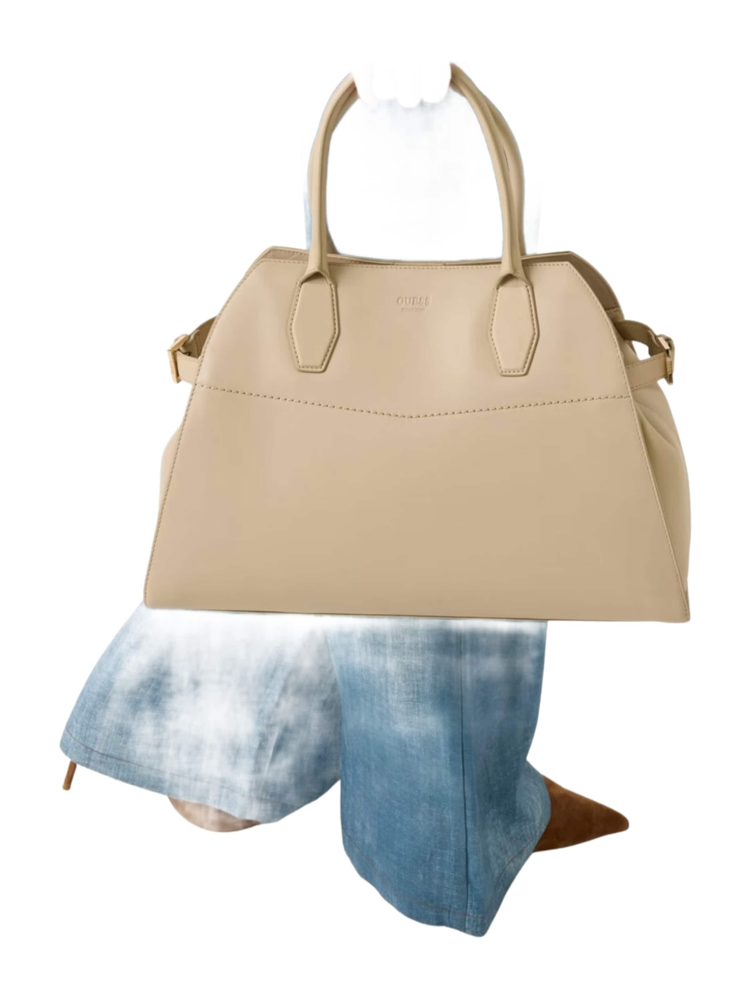 GUESS Schoudertas 'Guess Sac Bandoulière Yulia Small Satchel Sand' in Beige