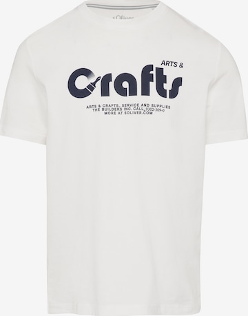 T-Shirt s.Oliver en blanc : devant