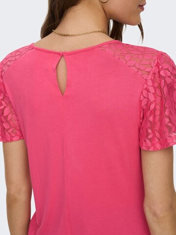 ONLY T-shirt 'Kanye' i rosa