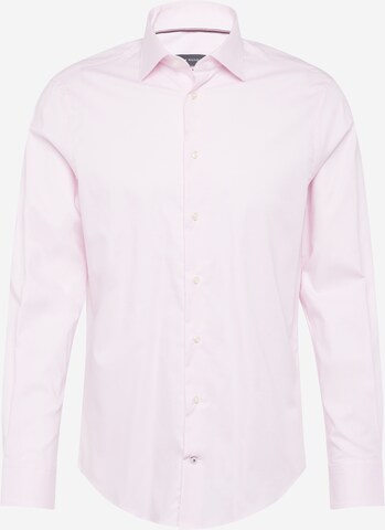 Tommy Hilfiger Tailored Regular fit Button Up Shirt in Pink: front