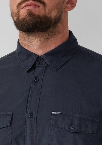 s.Oliver Regular fit Button Up Shirt in Blue