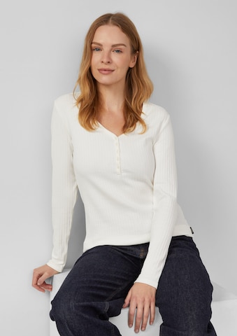 s.Oliver Shirt in Beige: voorkant
