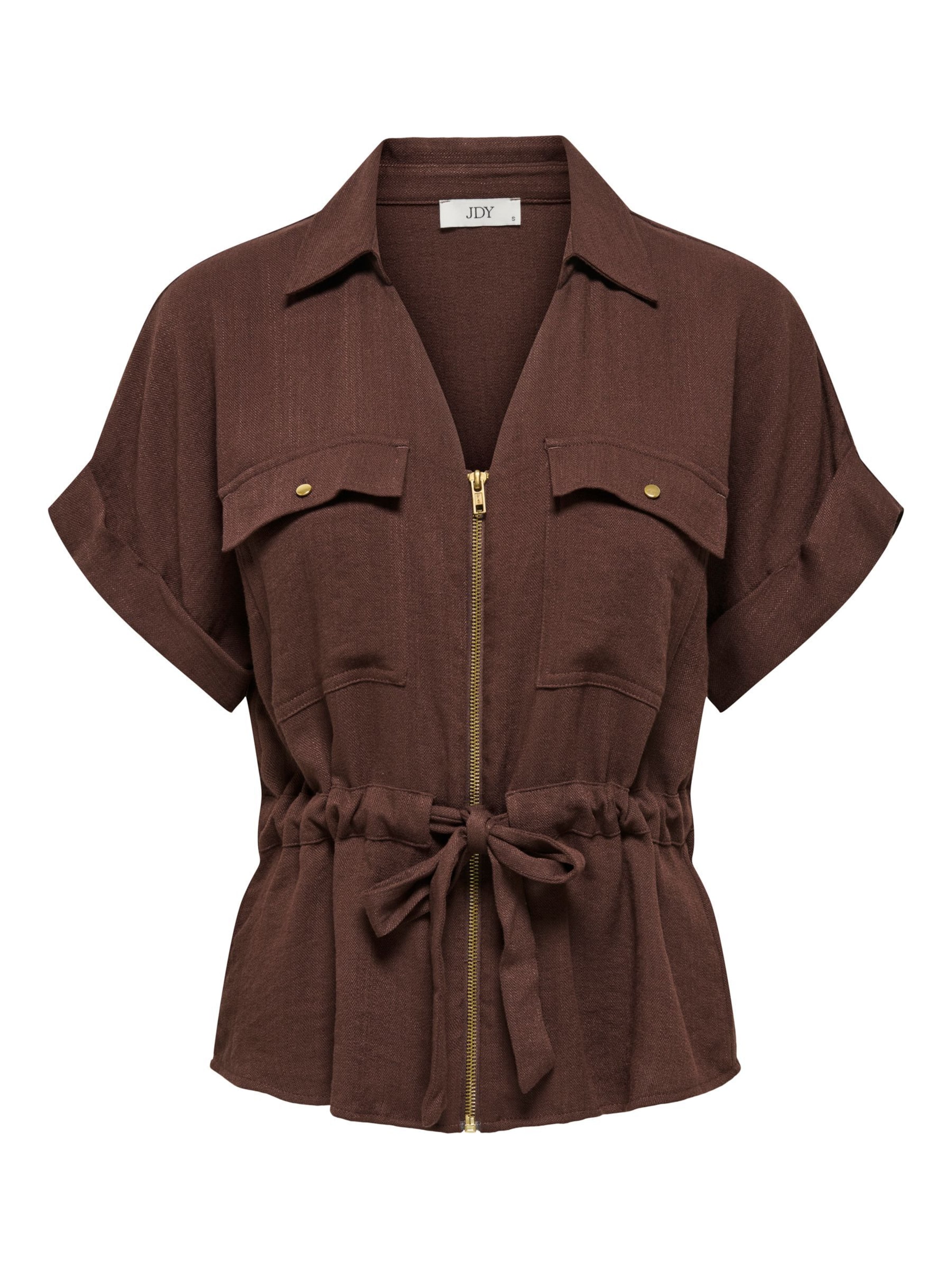 JDY Blouse 'JDYMille' in Brown: front