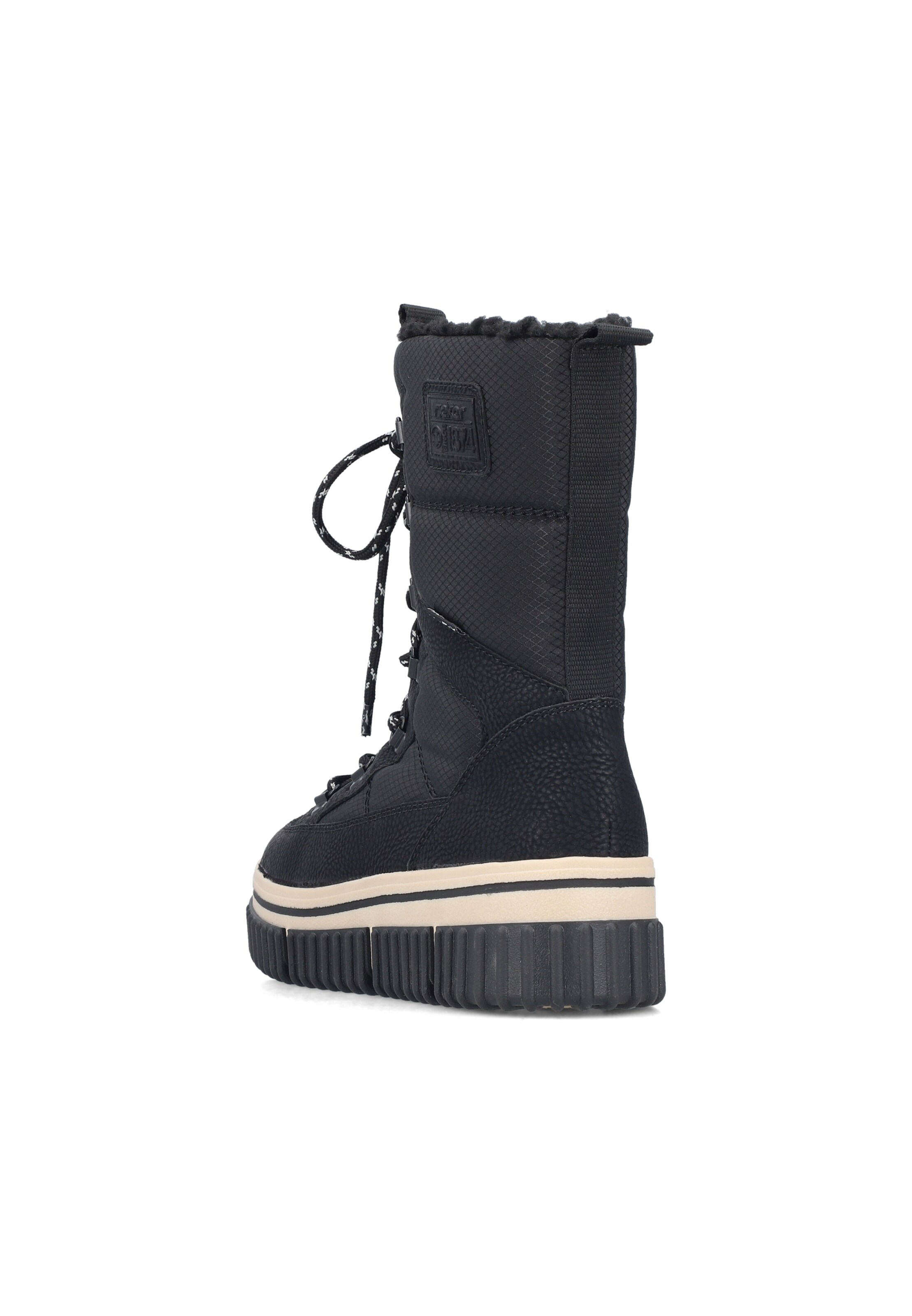 Bottes à lacets Rieker en noir