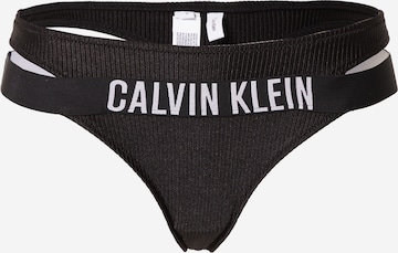 Bas de bikini Calvin Klein Swimwear en noir : devant
