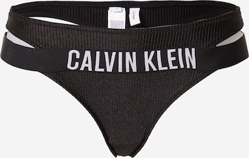 Calvin Klein Swimwear - Cueca biquíni em preto: frente