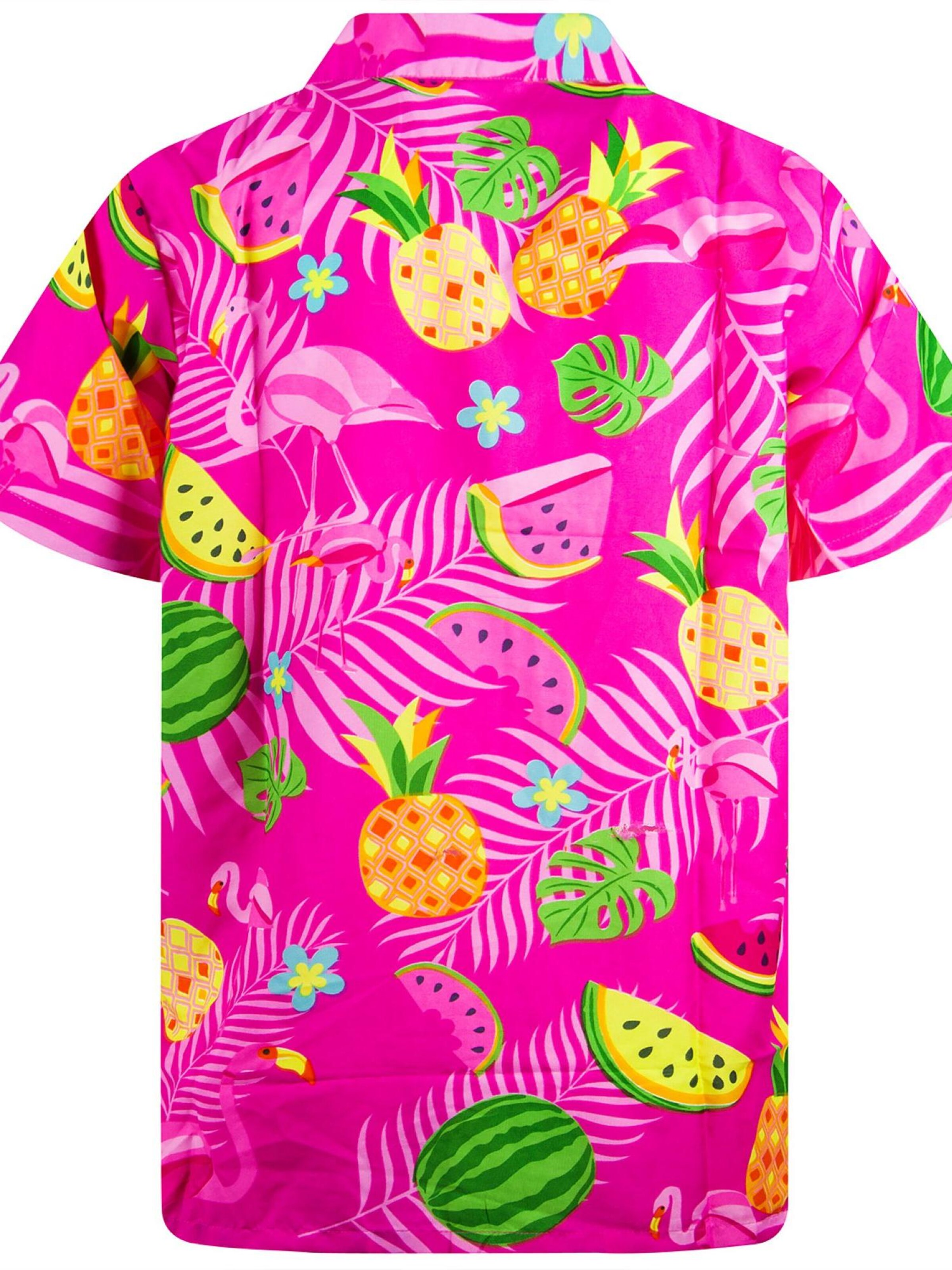 King Kameha Shirt 'Flamingo Melone'‌‌‌‌‌‌‌ in Pink
