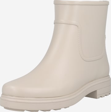 Calvin Klein Rubber Boots in Beige: front