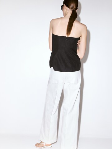 MANGO Wide leg Jeans 'JESSIE' in Wit