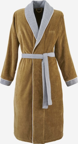 BOSS Long Bathrobe 'LORD' in Brown: front