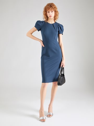Closet London Εφαρμοστό φόρεμα σε μπλε: μπροστά
