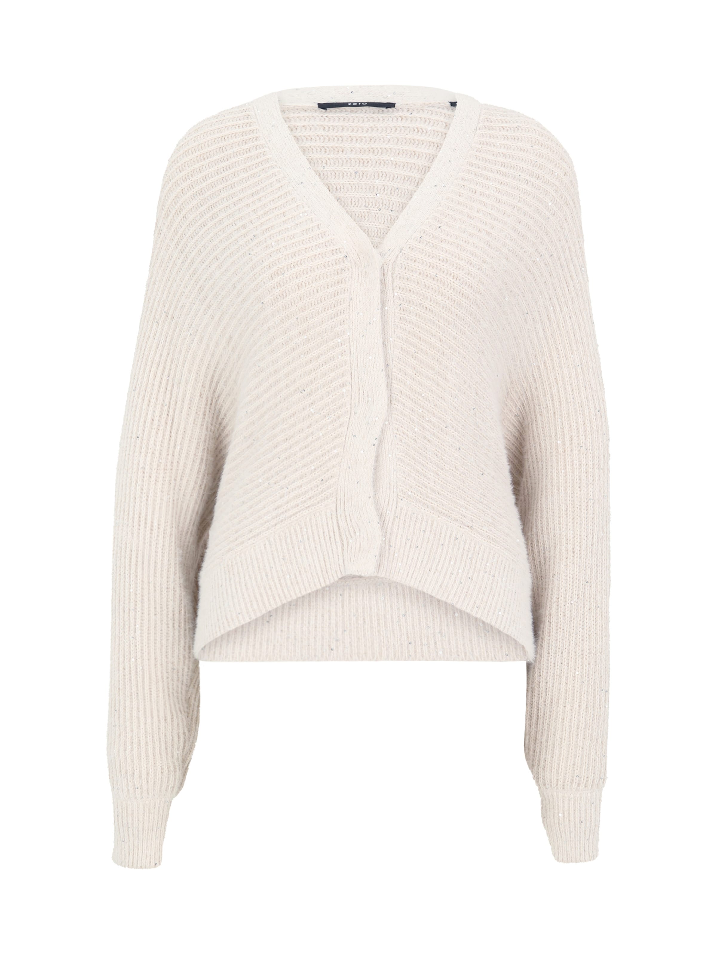 zero Strickjacke in Beige: Vorderseite