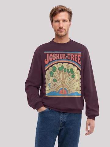 Sweat-shirt 'US National Parks Joshua Tree' F4NT4STIC en violet : devant