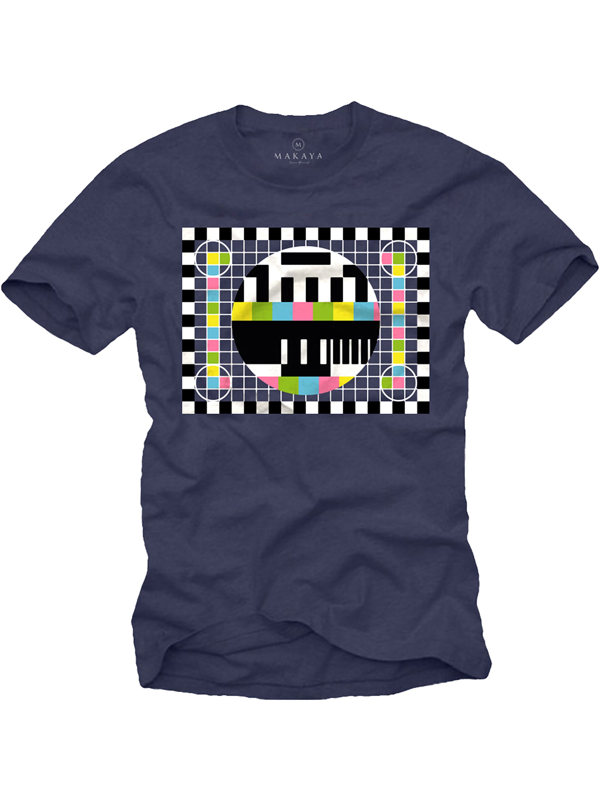 MAKAYA Shirt 'Testbild' in Blue: front