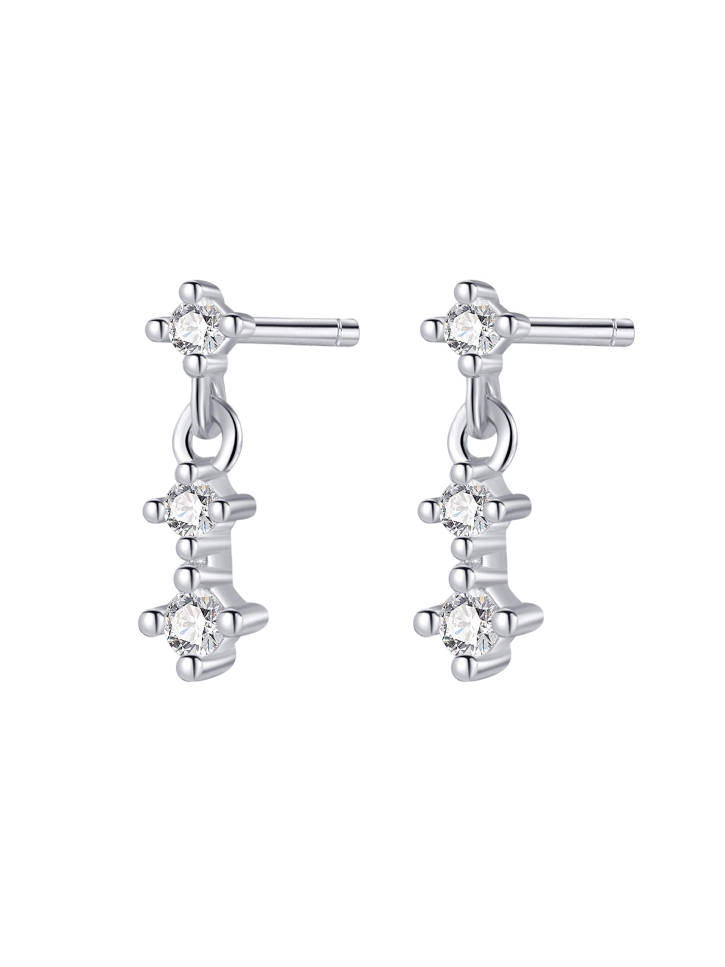 Hey Happiness Ohrringe 'Trio Drop'‌ in Silber