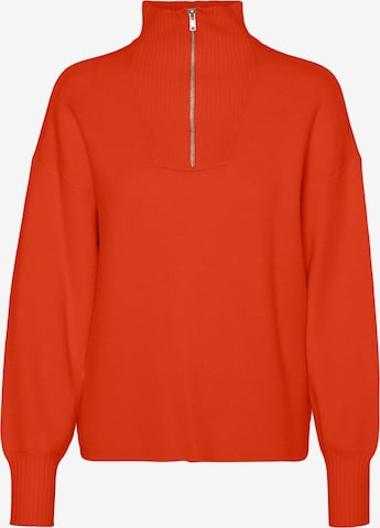 VERO MODA Pullover 'VMGOLDNEEDLE' in Rot: Vorderseite