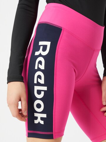 Reebok Skinny Sportovní kalhoty 'Myt' – pink