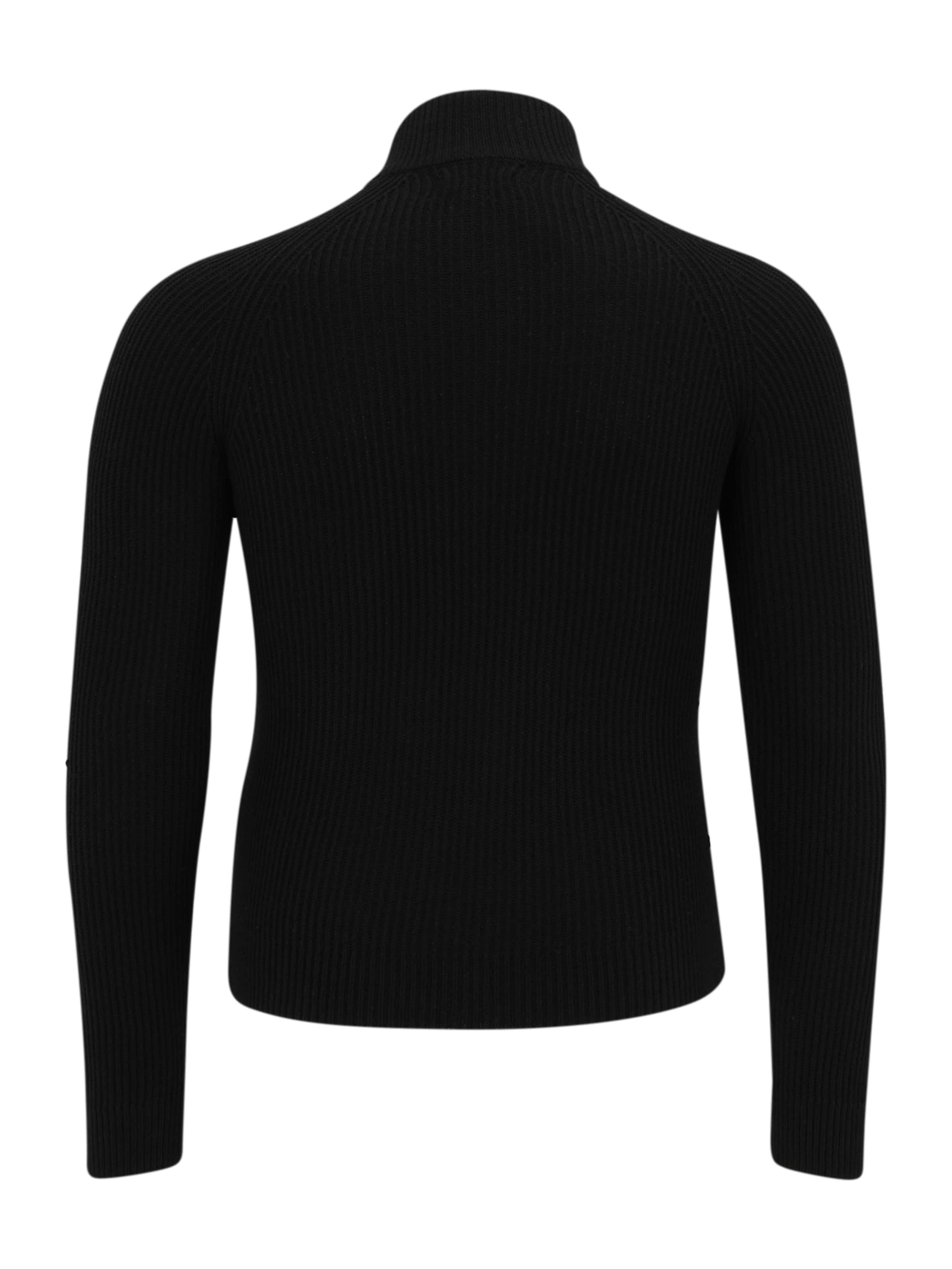 Jack & Jones Plus Knit cardigan in Black