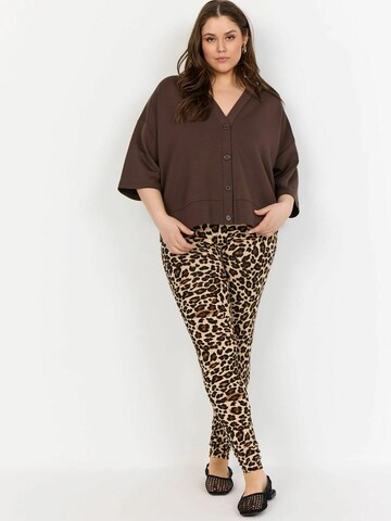 Wasabi Concept Skinny Bukser 'Maria' i beige