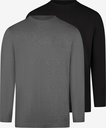 Ragman Shirt 'Basic' in Grey: front