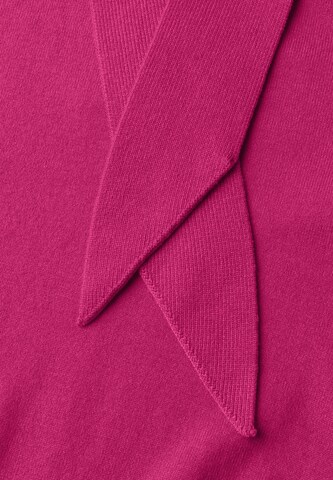 CECIL Langarm Pullover mit Schalkragen in Pink