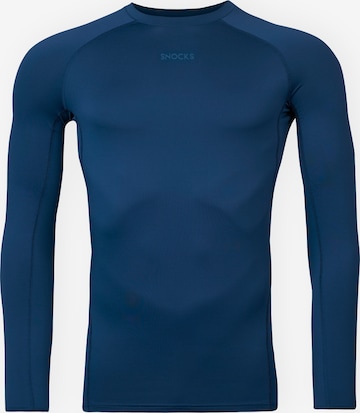 SNOCKS Performance Shirt in Blue: front