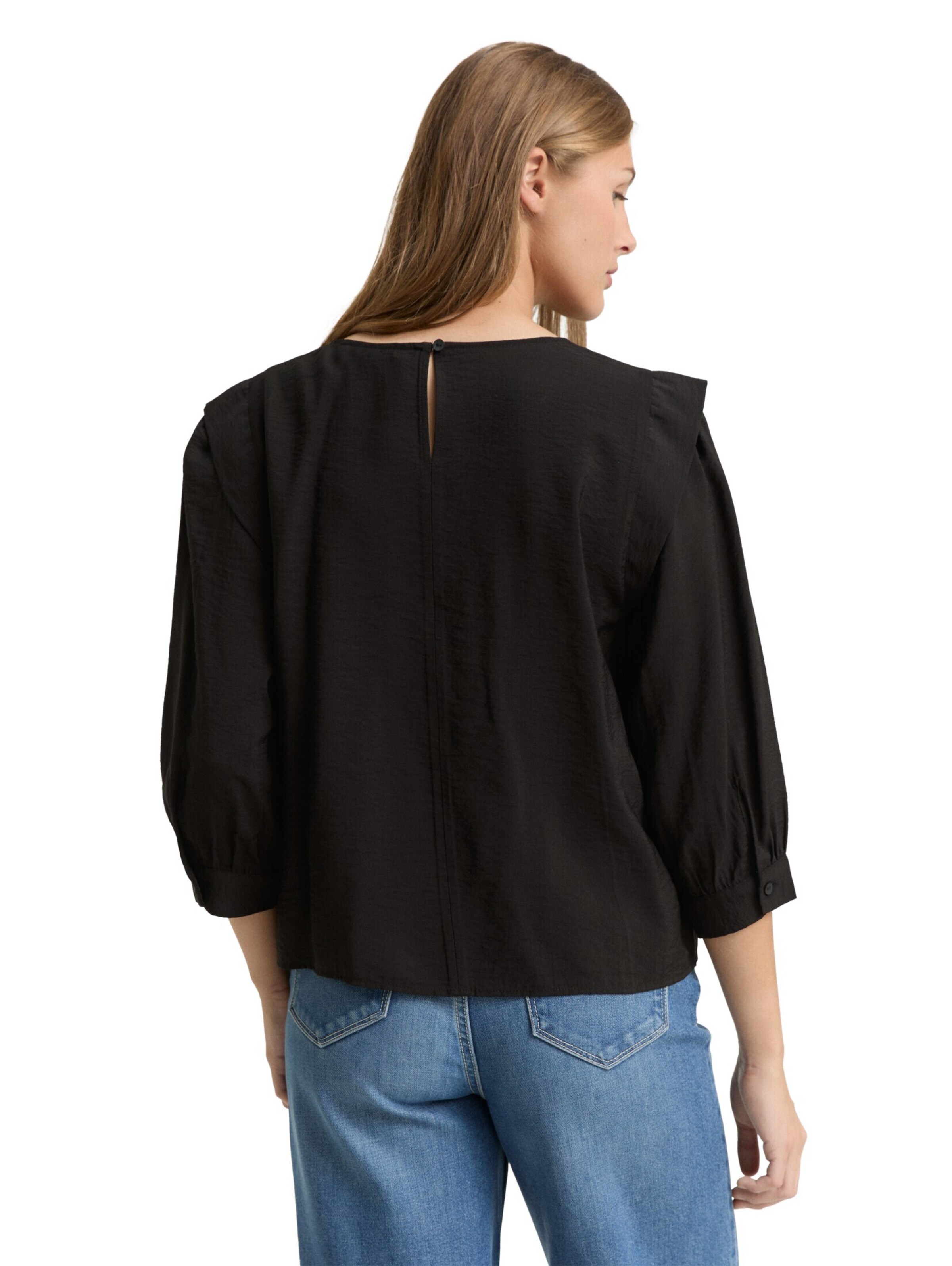 TOM TAILOR DENIM Blouse in Black