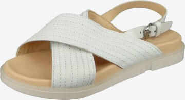 MJUS Mules in White: front