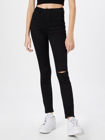 Noisy may Skinny Jeans 'CALLIE' in Zwart: voorkant