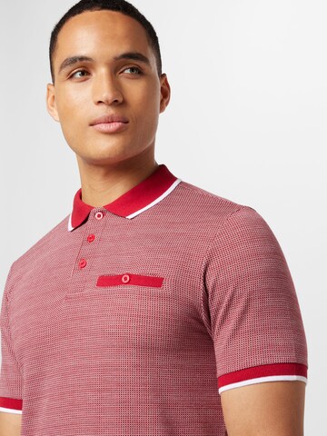 BURTON MENSWEAR LONDON Poloshirt 'Birdseye' in Rot