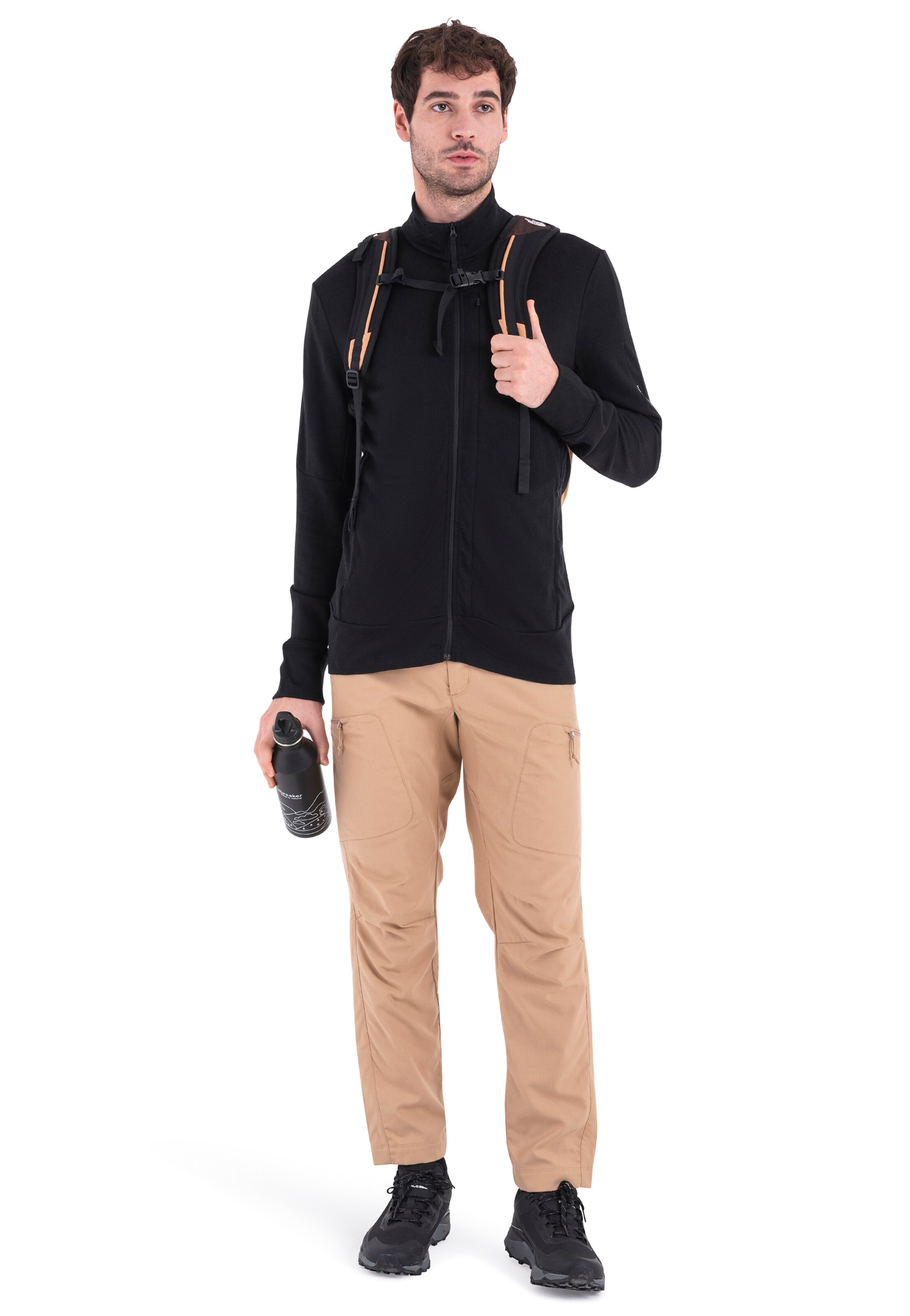 ICEBREAKERSportski gornji dio trenirke 'Quantum IV' - crna boja