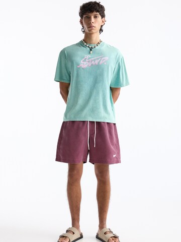Shorts de bain Pull&Bear en violet