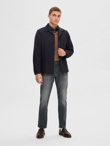 Regular Jean SELECTED HOMME en gris