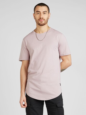 Only & Sons Regular fit T-shirt 'MATT' i lila: framsida