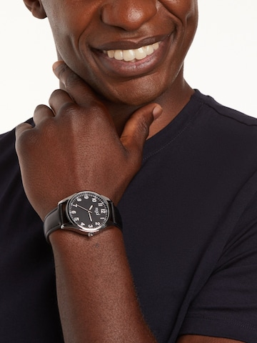 Montre à affichage analogique 'Klassisch' Lucardi en noir : devant