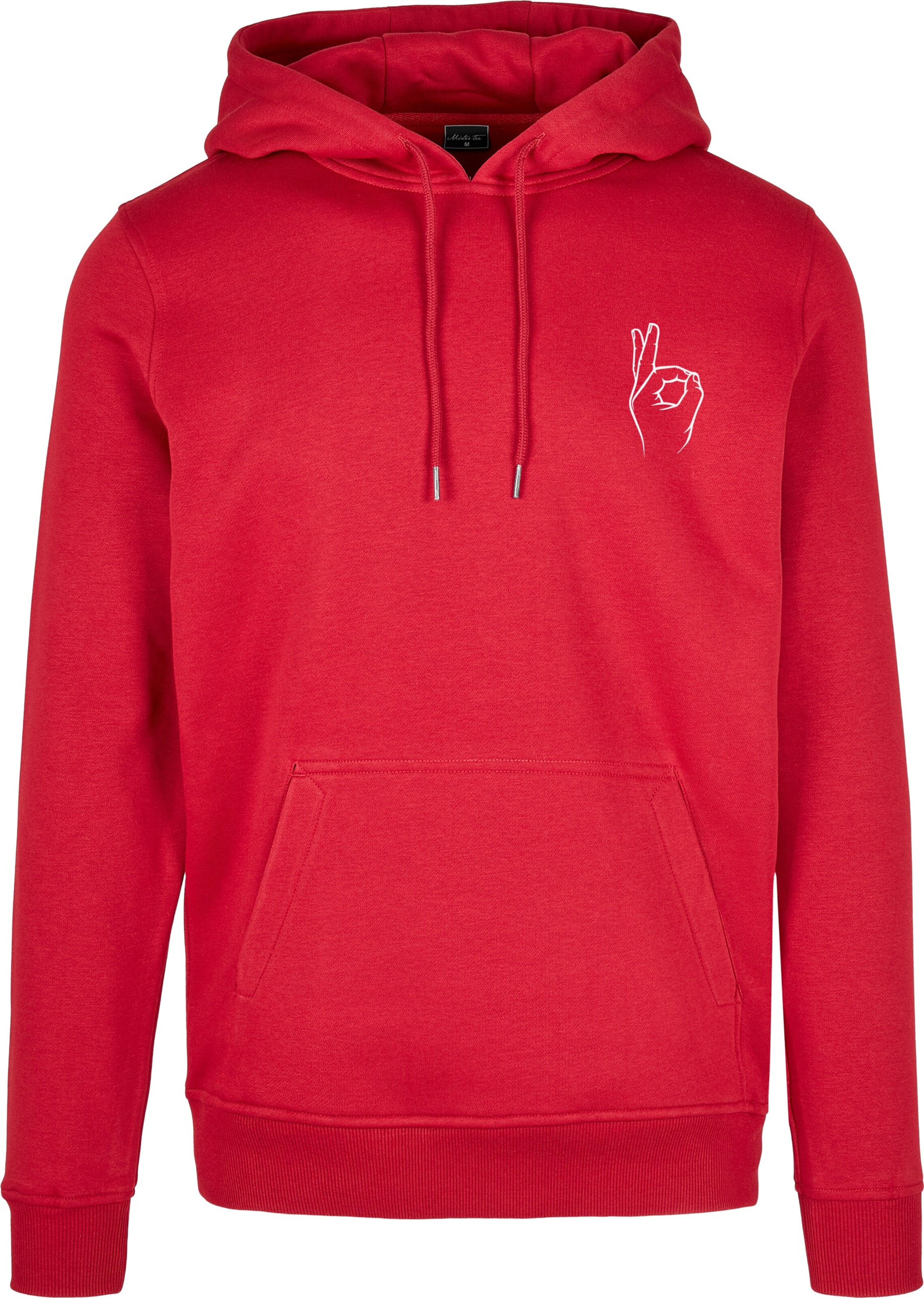 MT Men Sweatshirt in Rood: voorkant