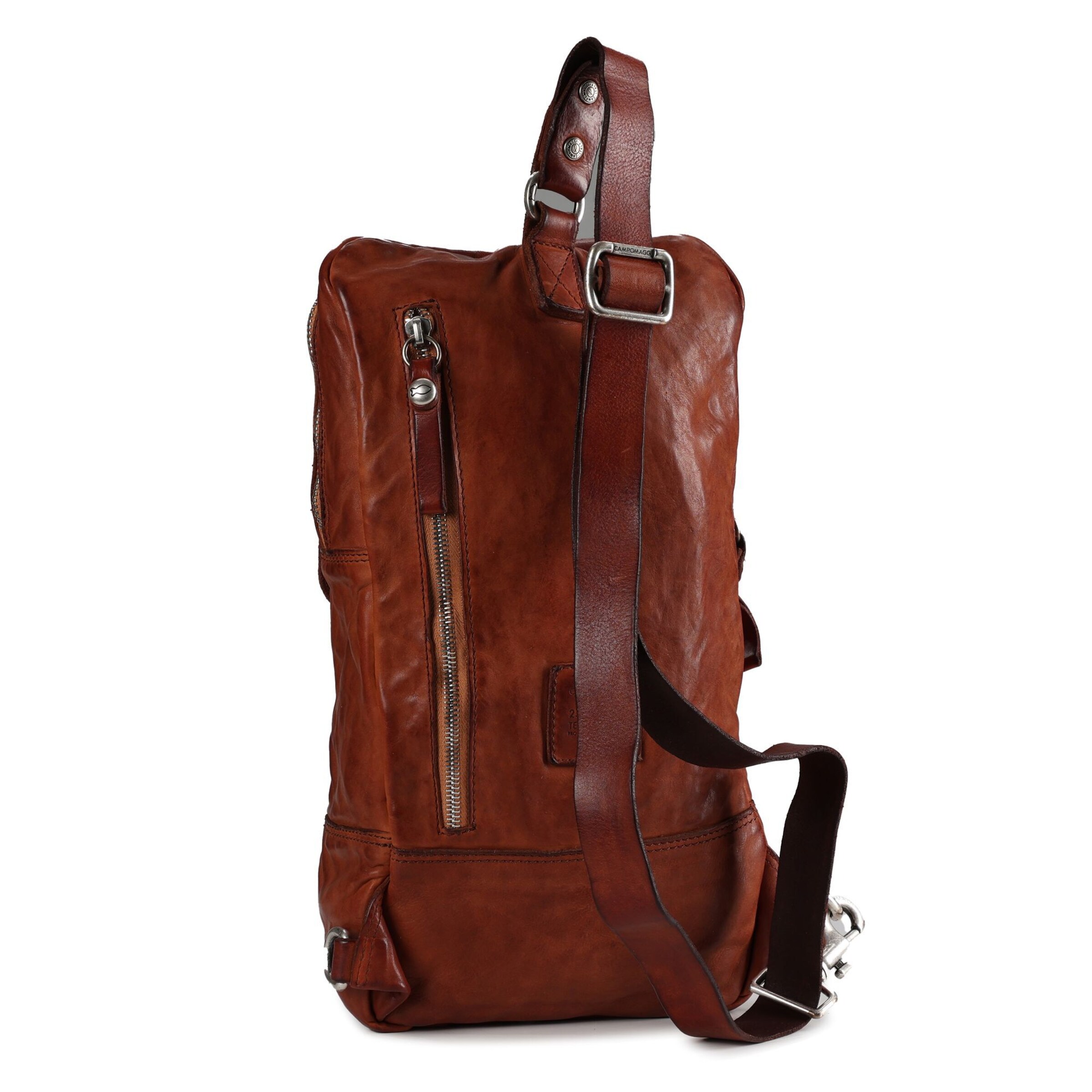 Campomaggi Schoudertas 'Avocado' in Bruin