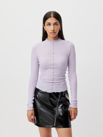 LeGer by Lena Gercke - Camisa 'Mia' em roxo: frente