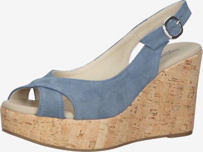 Nero Giardini Sandales en bleu clair, Vue avec produit