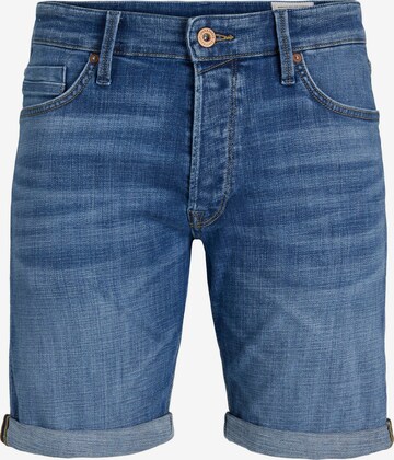 Coupe slim Jean 'Chris Wood' JACK & JONES en bleu : devant