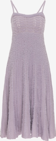 MYMO Knitted dress in Purple: front