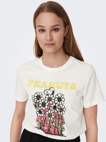 Tricou 'Peanuts' de la ONLY pe alb