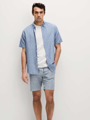 Marks & Spencer Regular Pants in Blue: front