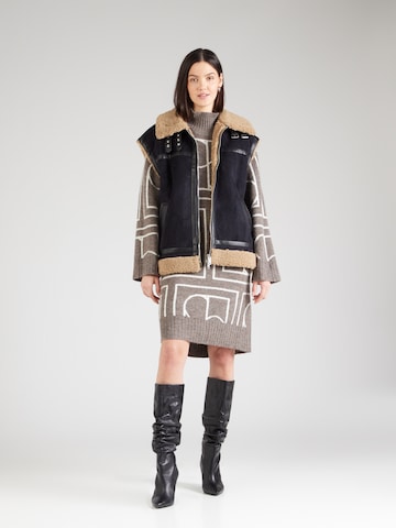 SOAKED IN LUXURY Knit dress 'Hedaya' in Brown