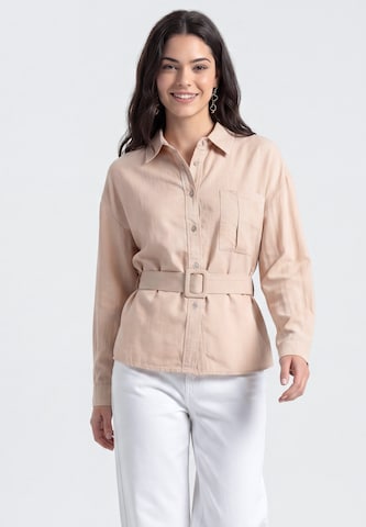 MYMO Blouse in Beige: front