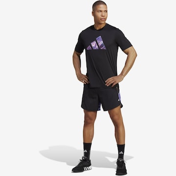 juoda ADIDAS PERFORMANCE Sportiniai marškinėliai 'Designed For Movement Hiit'
