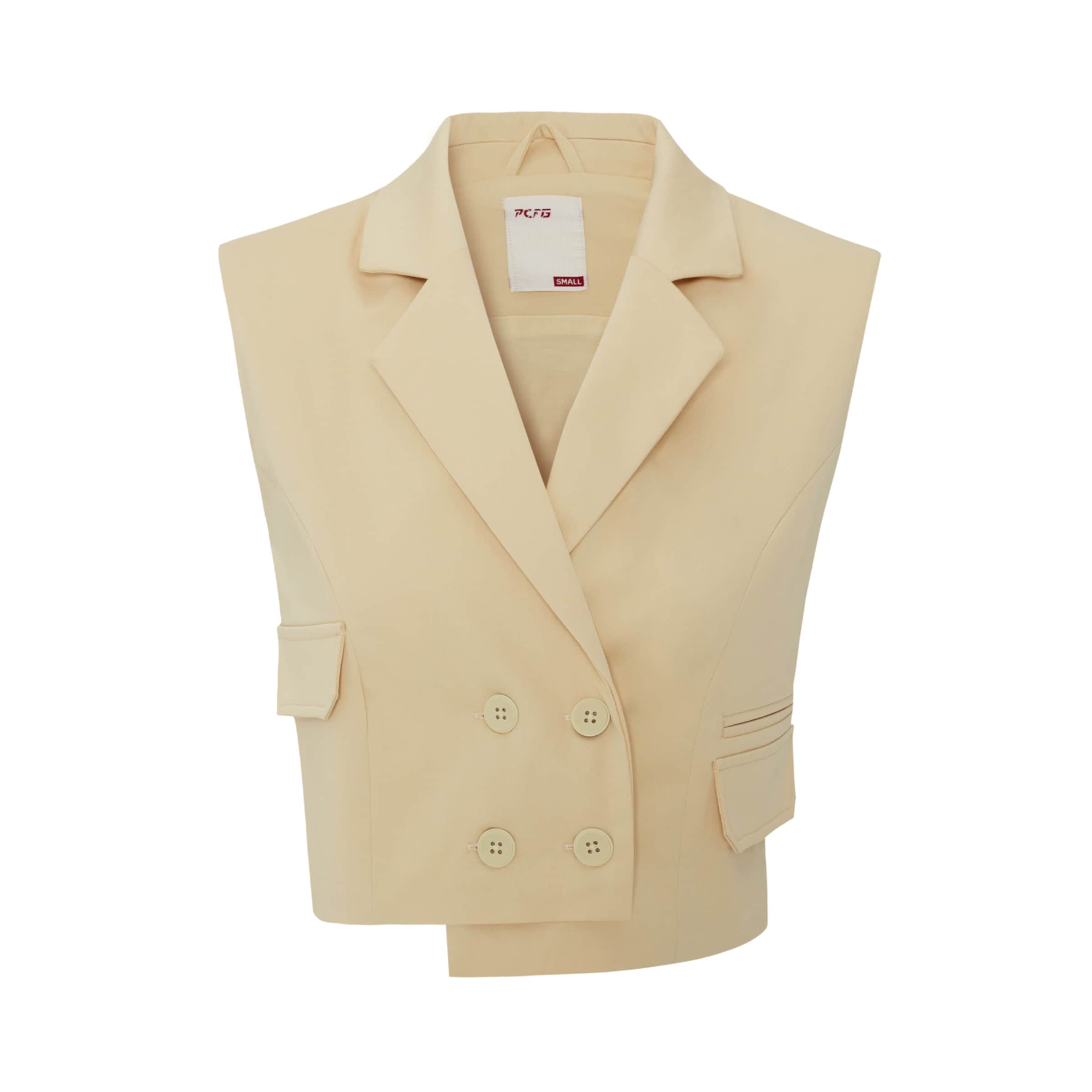 PCFG Vest in Beige: front