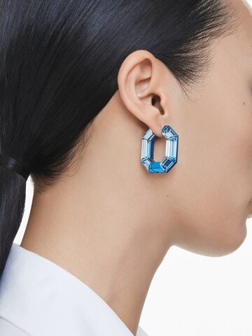 Swarovski - Pendientes en azul: frente